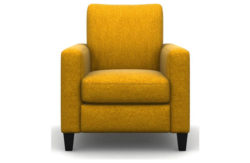 Heart of House Harrison Tweed Fabric Chair - Mustard